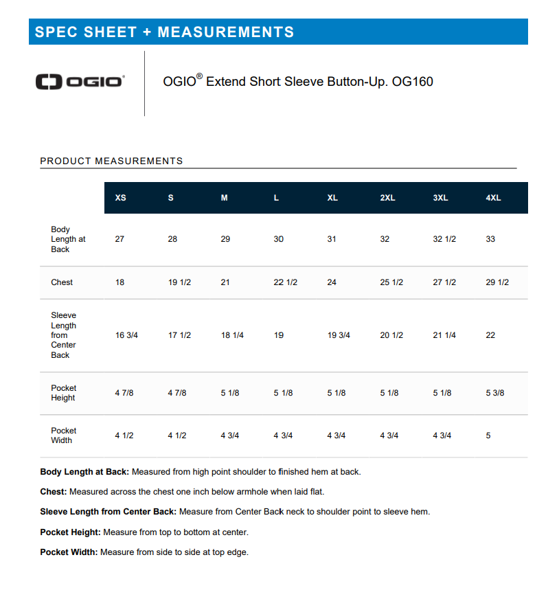 Men's Ogio Short Sleeve Button-Up