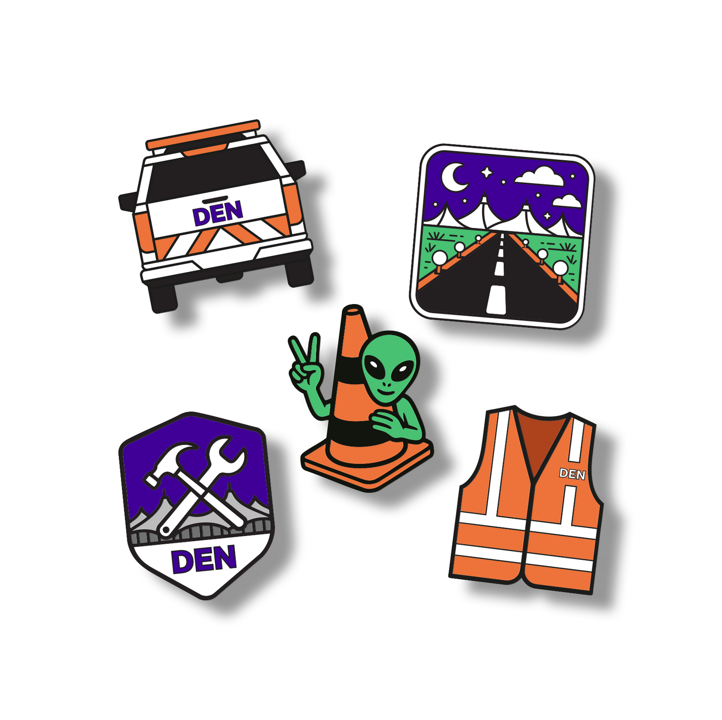 DEN Operations Pin Pack (5)