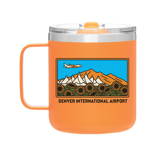 DEN 12 oz Matte Orange Camper Mug