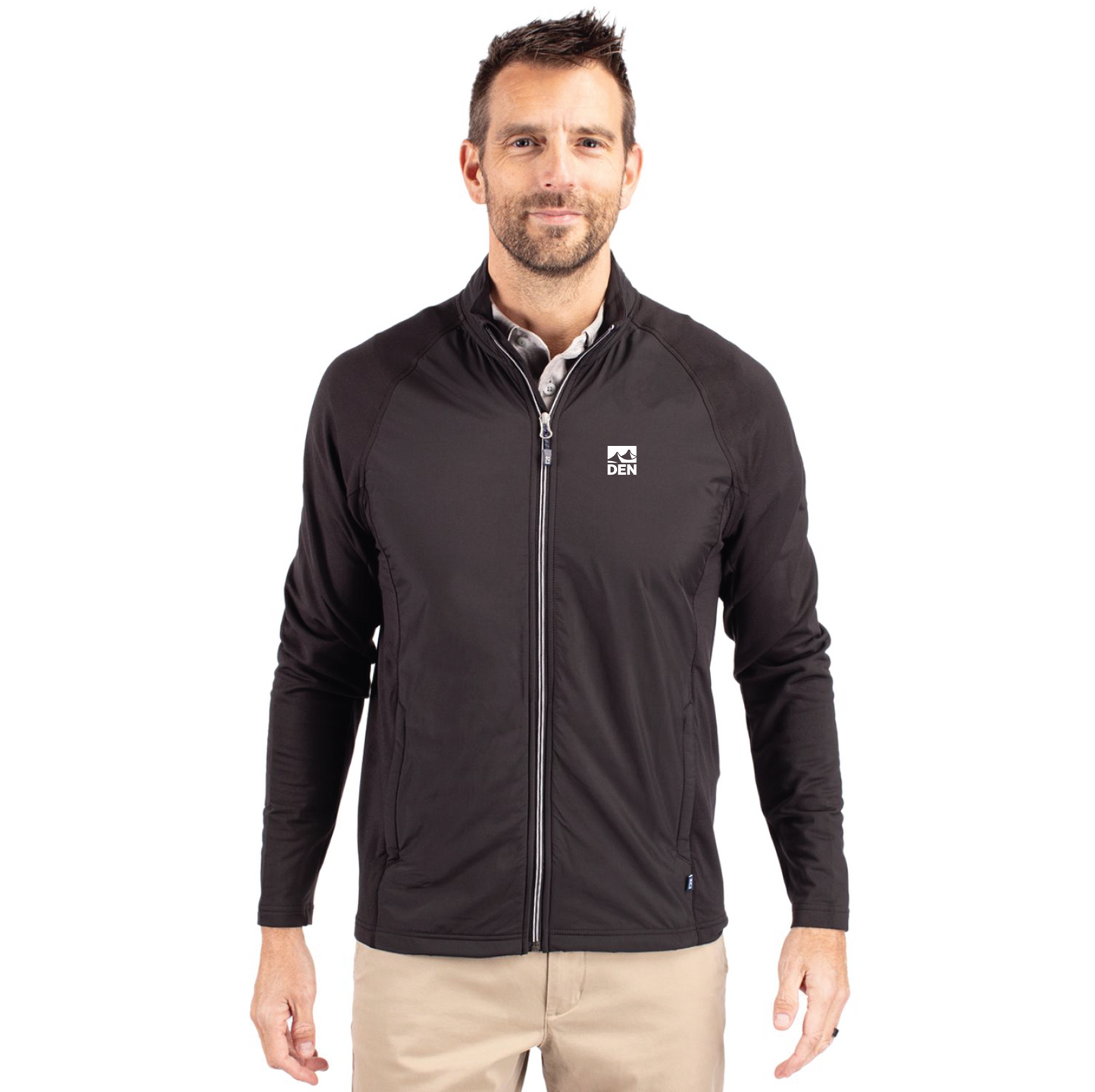 Men's Soft Knit Stretch Full Zip Jacket
